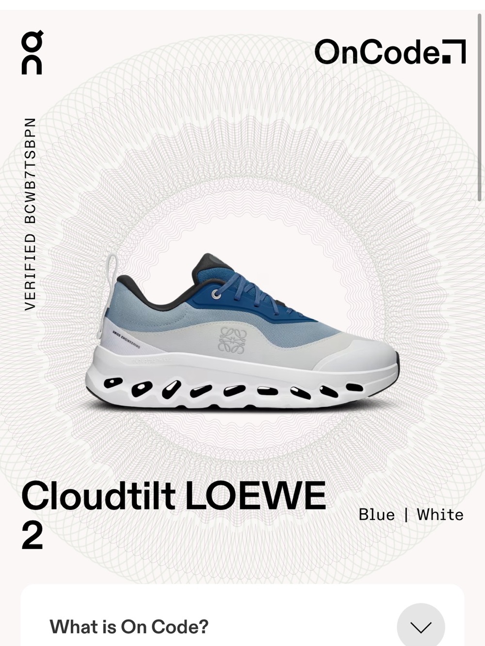 NWT Loewe x On Cloud Cloudtilt 2